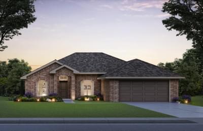 Elevation A. 2405 Cattail Court, Midwest City, OK