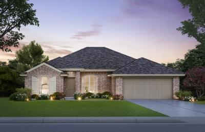 Elevation A. 4br New Home in Midwest City, OK