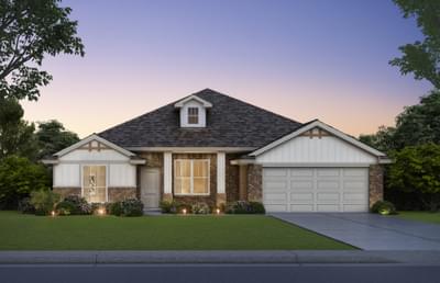 Elevation B. 4br New Home in Midwest City, OK