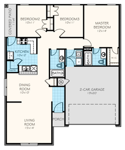 Floor Plan Standard. New Home in Edmond, OK