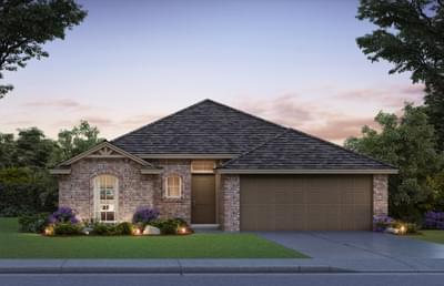 Elevation A. Andrew Home with 3 Bedrooms