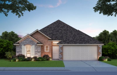 Elevation B. 3br New Home in Edmond, OK