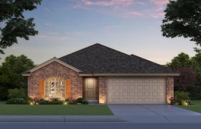 Elevation A. 3br New Home in Midwest City, OK