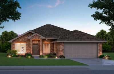 Elevation B. New Home in Midwest City, OK
