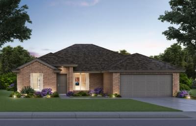 Elevation A. 4br New Home in Newcastle, OK