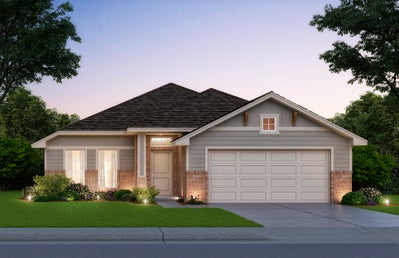 Elevation A. Paisley Home with 3 Bedrooms