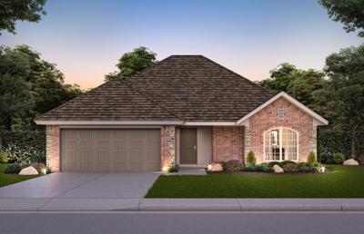 Elevation A. 1,556sf New Home in Piedmont, OK