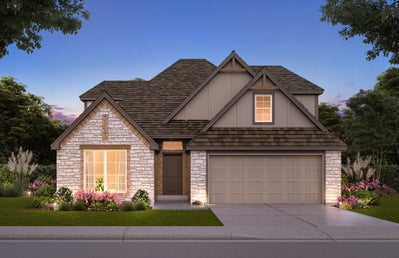 Elevation A. 4br New Home in Edmond, OK
