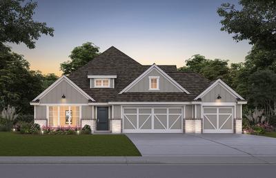 Elevation A. 2,769sf New Home in Oklahoma City, OK Elevation A