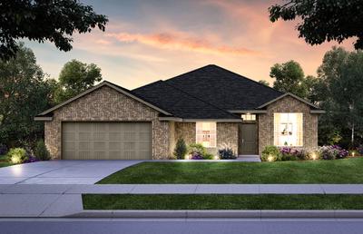 Elevation A. 4br New Home in Newcastle, OK