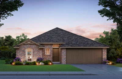 Elevation A. 1,543sf New Home in Norman, OK