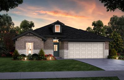 Elevation F. 1,540sf New Home in Cleveland, TX