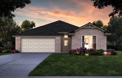 Elevation A. 1,908sf New Home in Cleveland, TX