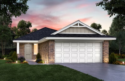 Elevation D. Daisy Home with 3 Bedrooms