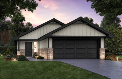 Elevation F. Daisy Home with 3 Bedrooms