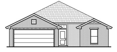 New Elevation D. 3br New Home in Midwest City, OK New Elevation D