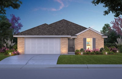 Elevation D. Cypress Home with 4 Bedrooms
