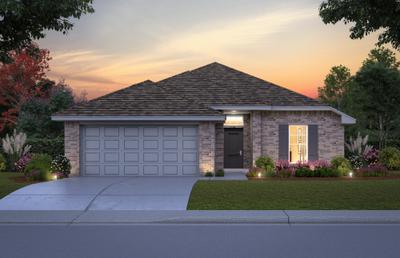 Elevation D. 1,624sf New Home