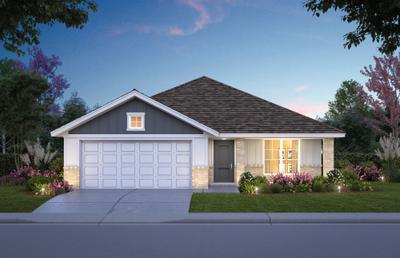 Elevation E. 1,686sf New Home in Cleveland, TX