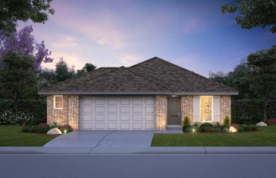 Elevation D. Spruce Home with 4 Bedrooms
