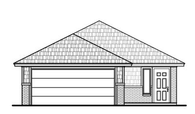 Elevation A. 1,347sf New Home