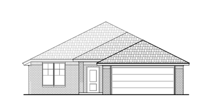 Elevation A. 4br New Home in Chickasha, OK Elevation A