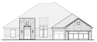 Elevation A. Ridgewood New Home in Norman, OK