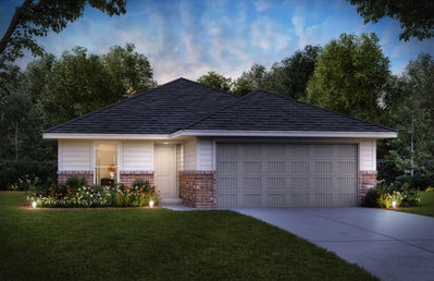 Elevation F. Spruce Home with 4 Bedrooms