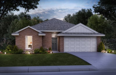 Elevation A. Willow Home with 3 Bedrooms