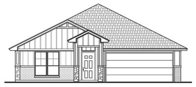 Elevation G. Oxford Home with 3 Bedrooms