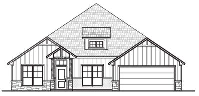 Elevation C. 1,846sf New Home