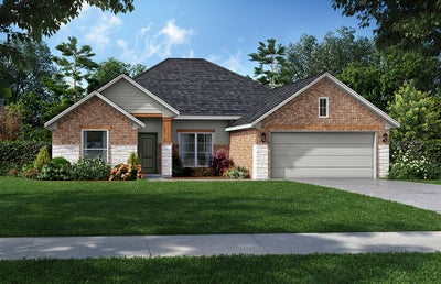 Elevation A. Lockard Elite 22 Home with 4 Bedrooms