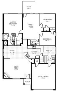 Floorplan Standard. 3br New Home in Bixby, OK