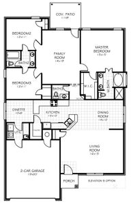 Floorplan Flip. 2,034sf New Home in Bixby, OK