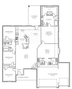 Floorplan Standard. 2,433sf New Home in Claremore, OK