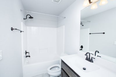 Guest Bathroom. 1,257sf New Home in Oklahoma City, OK