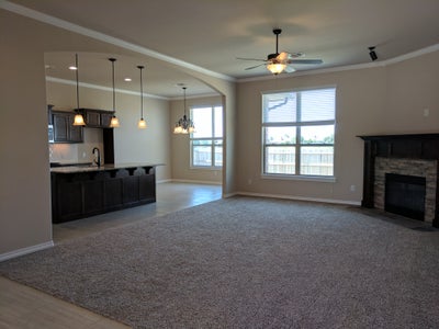 Living Room. 3br New Home in Midwest City, OK