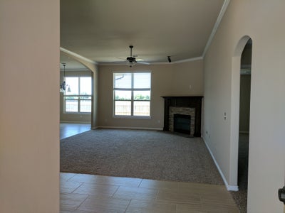 Living Room. 3br New Home in Midwest City, OK