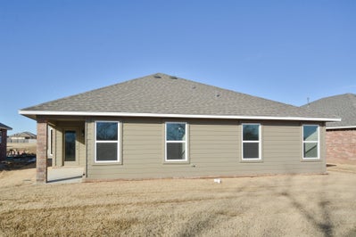 Back Exterior. New Home in Collinsville, OK