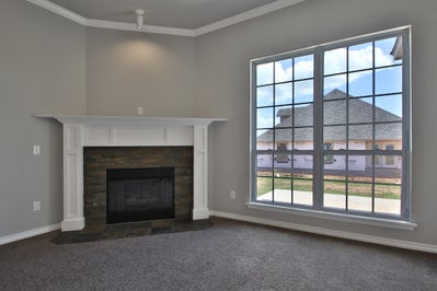 Fireplace. New Home in Norman, OK