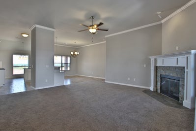 Living Room & Dinning. 4br New Home in Norman, OK